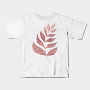 Simple branch - rose gold Kids T-Shirt